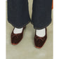 【新品預訂】日本製Emma Francis 花卉剪裁揹帶穆勒鞋(2001j-V 105)（棕色天鵝絨)