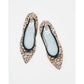 日本製【珍珠色調防水】Emma Francis真皮 尖頭平底芭蕾舞鞋(01b-L S328)(Leopard print leather suede)（レオパード柄 レザースエード）