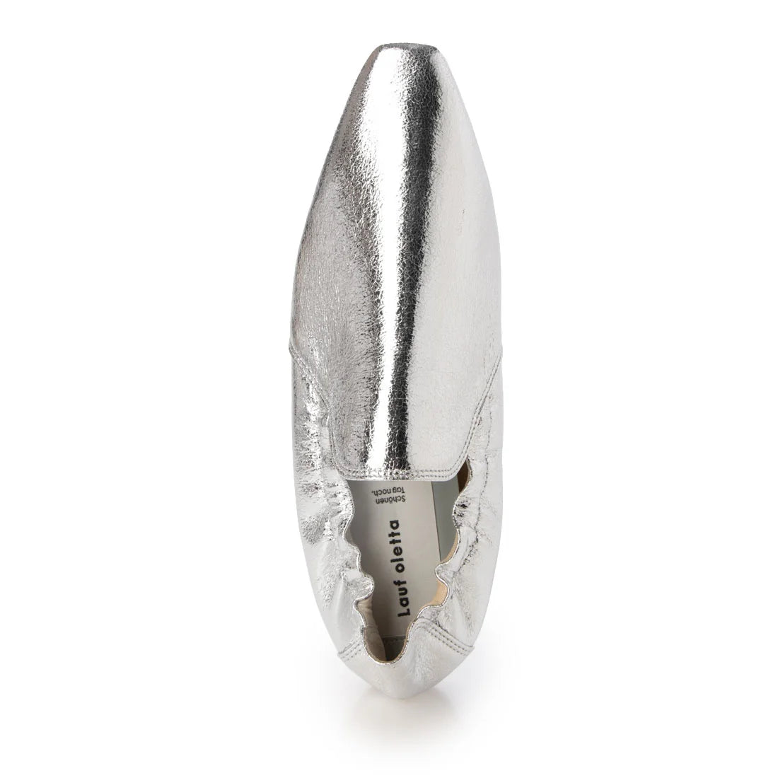 【新品預訂】日本製 Lauf Oletta  [All Weather] 全天候 柔軟褶皺平底鞋（LRP143 SILVER）