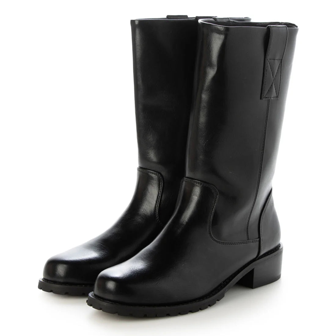 【新品預訂】Launa Lea 4cm踭中筒工程靴（S158）(黑色／Black)