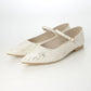 【新品預訂】日本製 Launa Lea 尖頭繫帶可踩跟平底鞋 (482C) (象牙色Z / Ivory Z)
