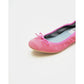 日本製【珍珠色調防水】Emma Francis 真皮 圓頭平底芭蕾舞鞋(02b-L S143)(Dark pink leather suede)（ダークピンク レザースエード）