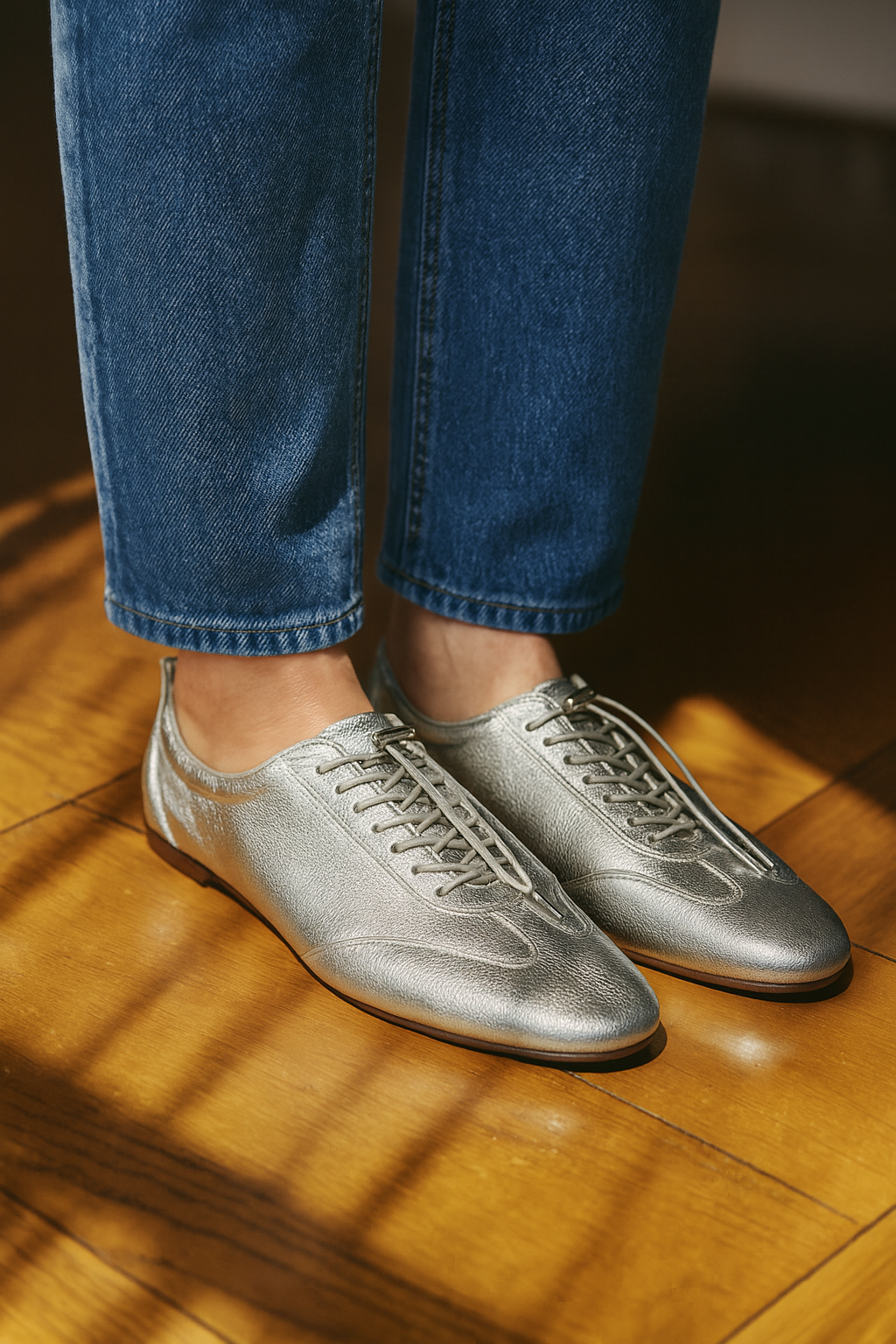 【新品預訂】日本製 Lauf Oletta    彈性鞋帶輕盈運動鞋(LH105A SILVER-S) (銀色)