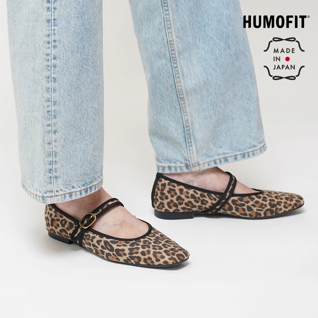 日本製 Lauf Oletta 方頭瑪莉珍鞋 (LH115 LEOPARD-S) (豹紋)