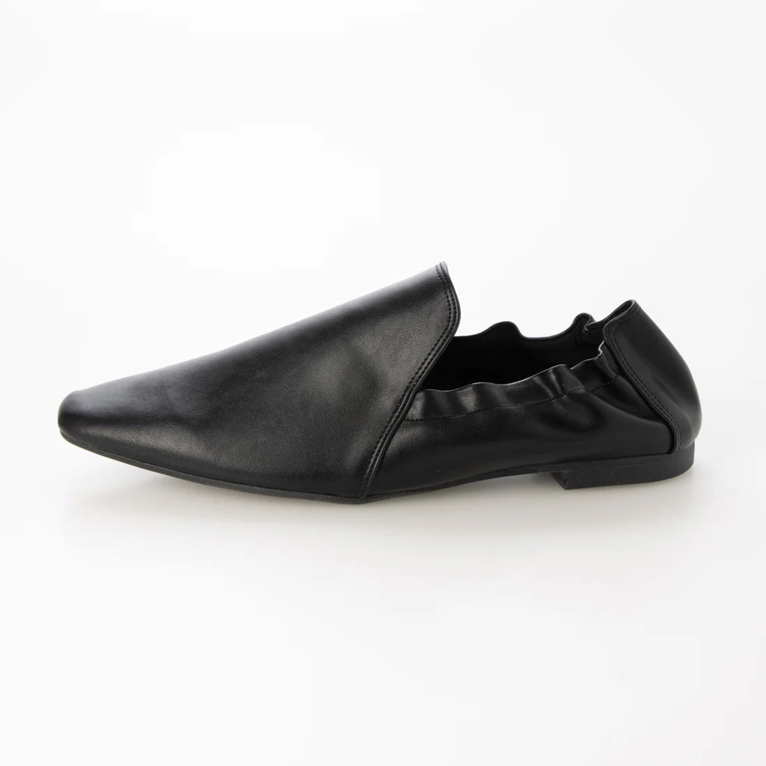 【新品預訂】日本製 Lauf Oletta  [All Weather] 全天候 柔軟褶皺平底鞋（LRP143 BLACK）