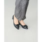 日本製 Emma Francis 胸花 3cm 高跟鞋 (黑色光面) 3002c-P 101 BLK
