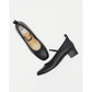 日本製 Emma Francis 鬆緊帶 4cm 高跟鞋 (黑色光面) 4002b-P 101 BLK