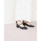 日本製 Emma Francis 鬆緊帶 4cm 高跟鞋 (黑色光面) 4002b-P 101 BLK