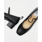 日本製 Emma Francis 鬆緊帶 4cm 高跟鞋 (黑色光面) 4002b-P 101 BLK