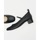 日本製 Emma Francis 鬆緊帶 4cm 高跟鞋 (黑色光面) 4002b-P 101 BLK