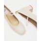 日本製 Emma Francis 鬆緊帶 4cm 高跟鞋 (象牙色光面) 4002b-P 177 IVR