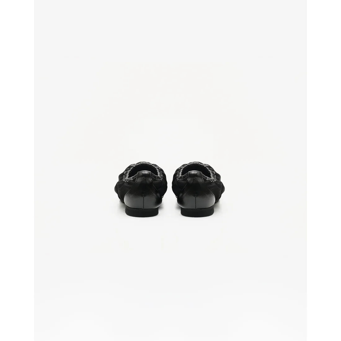 日本製 Emma Francis 褶皺網眼平底高跟鞋 (黑色) 03x-M 101 BLK