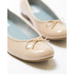 日本製 Emma Francis 圓頭平底芭蕾舞晴雨鞋 (02a-E 108) (Beige Enamel)（ベージュ エナメル）