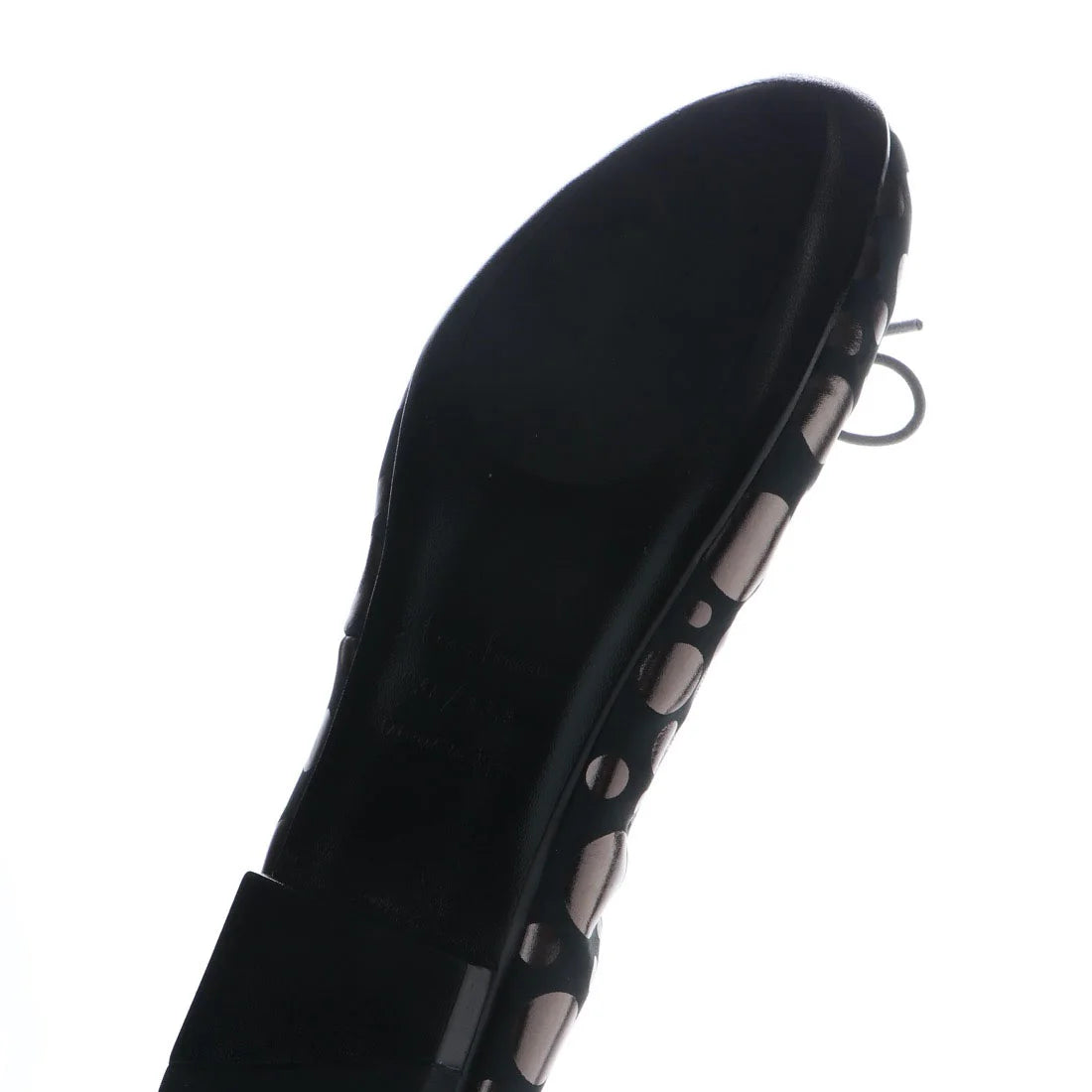 日本製 Emma Francis 神戶牛真皮圓頭平底芭蕾晴雨鞋 (EFx02p KS502)(Dot Pattern Black)（ドット柄 ブラック）