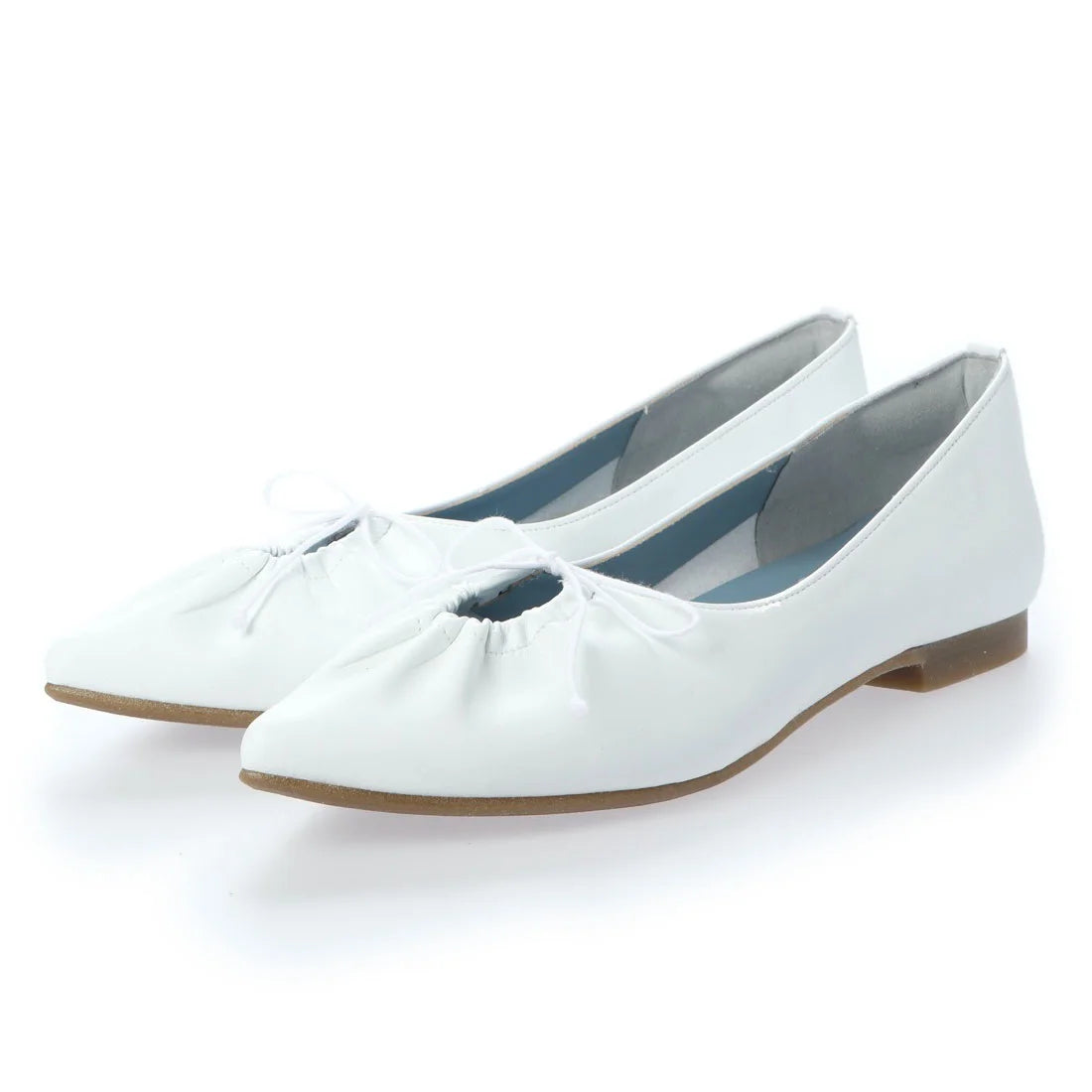 日本製 Emma Francis 尖頭平底芭蕾舞鞋 (EFx06a P058)(White Smooth)（ホワイト スムース）