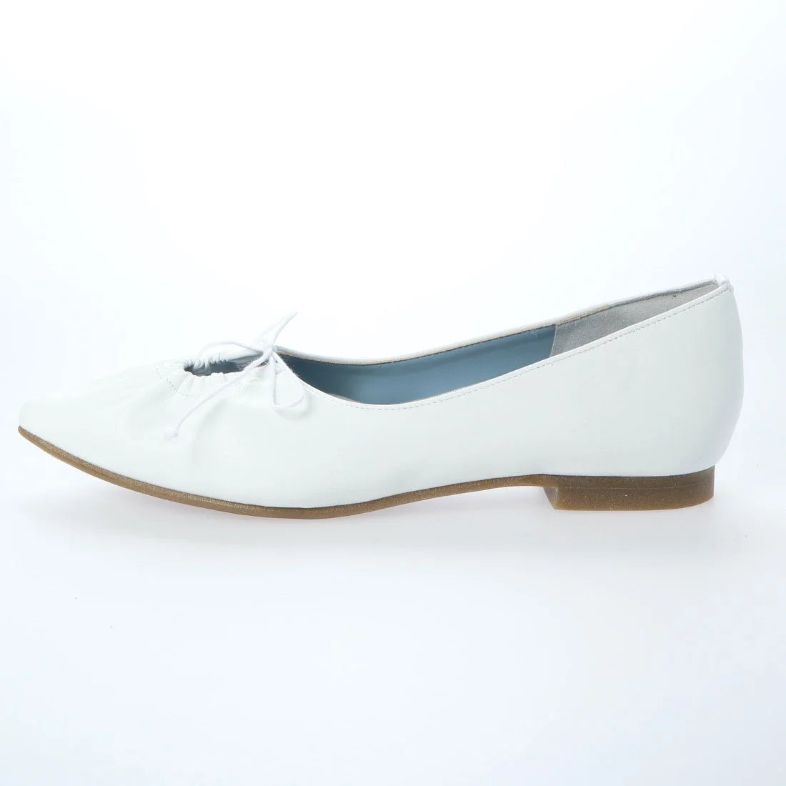 日本製 Emma Francis 尖頭平底芭蕾舞鞋 (EFx06a P058)(White Smooth)（ホワイト スムース）