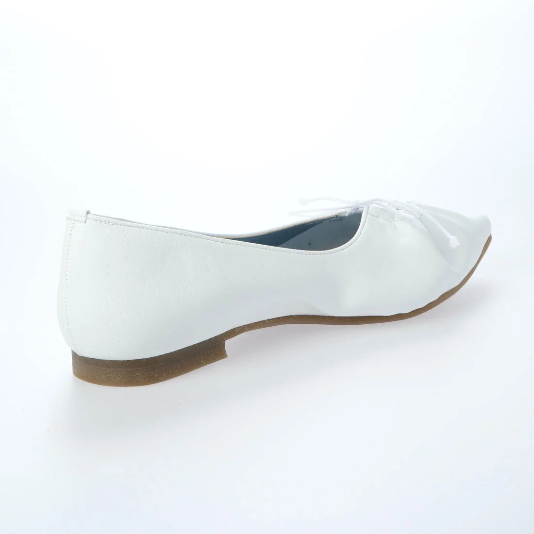 日本製 Emma Francis 尖頭平底芭蕾舞鞋 (EFx06a P058)(White Smooth)（ホワイト スムース）