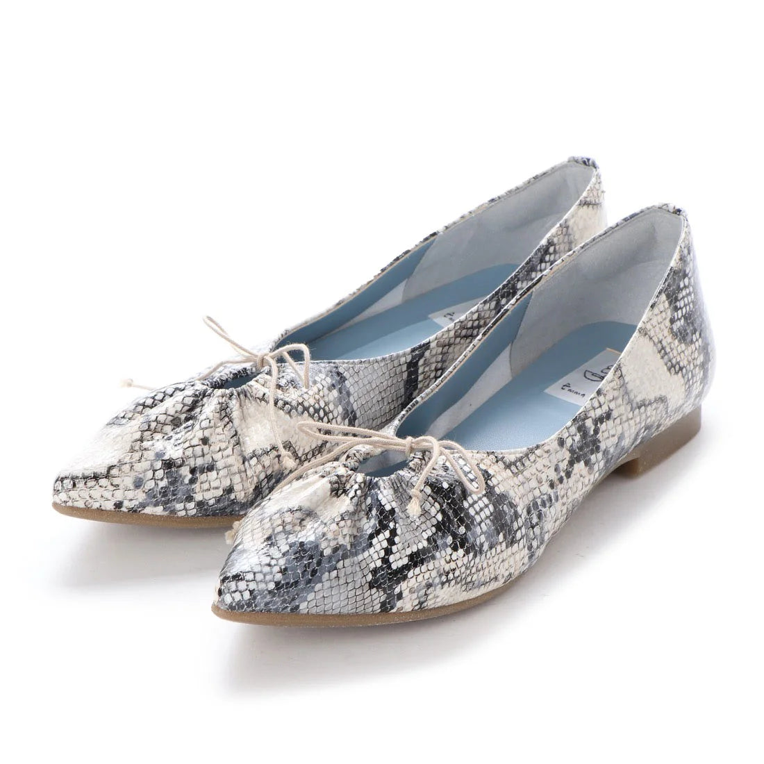 日本製 Emma Francis 尖頭平底芭蕾舞鞋 (EFx06a P368)(Python pattern smooth)（パイソン柄 スムース）