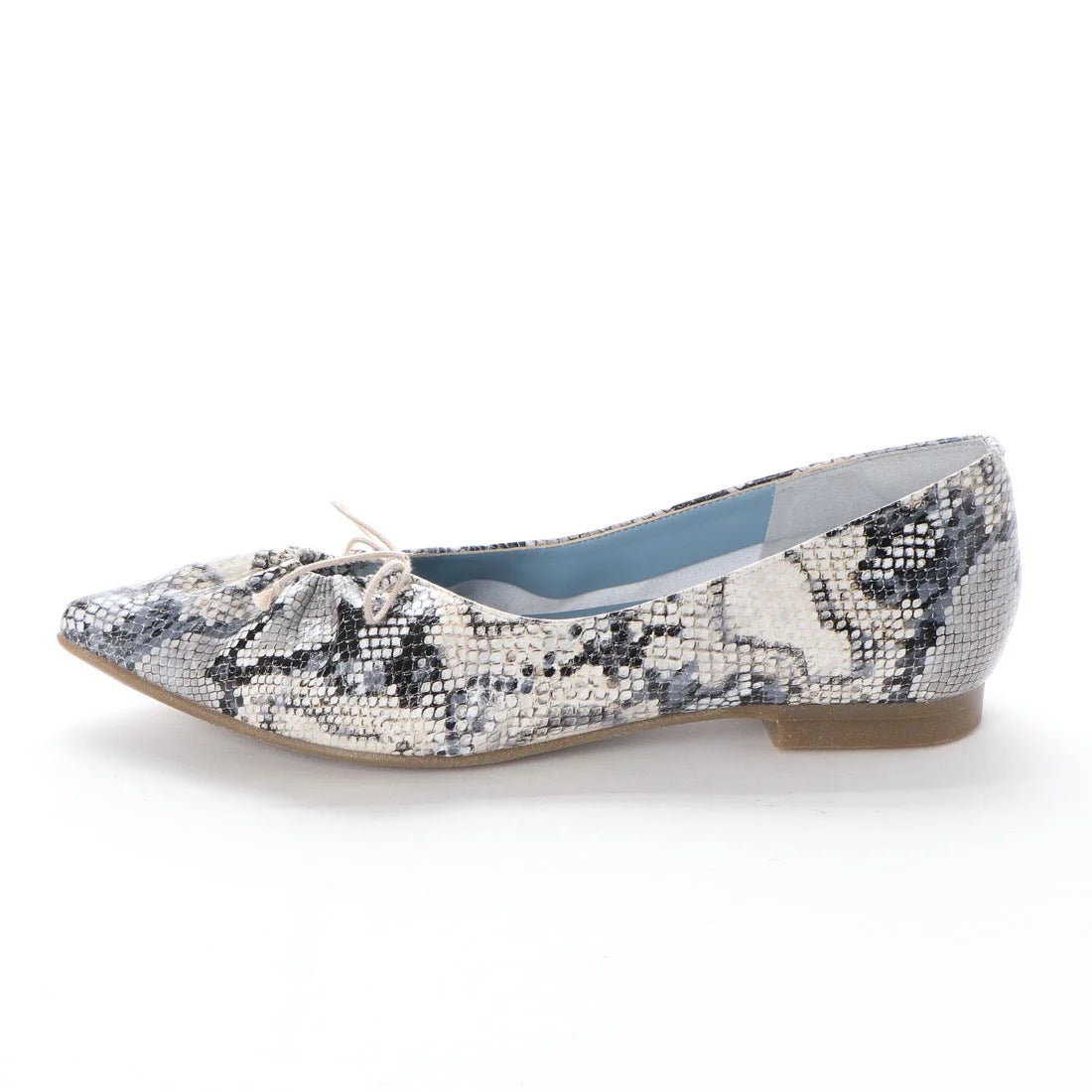 日本製 Emma Francis 尖頭平底芭蕾舞鞋 (EFx06a P368)(Python pattern smooth)（パイソン柄 スムース）