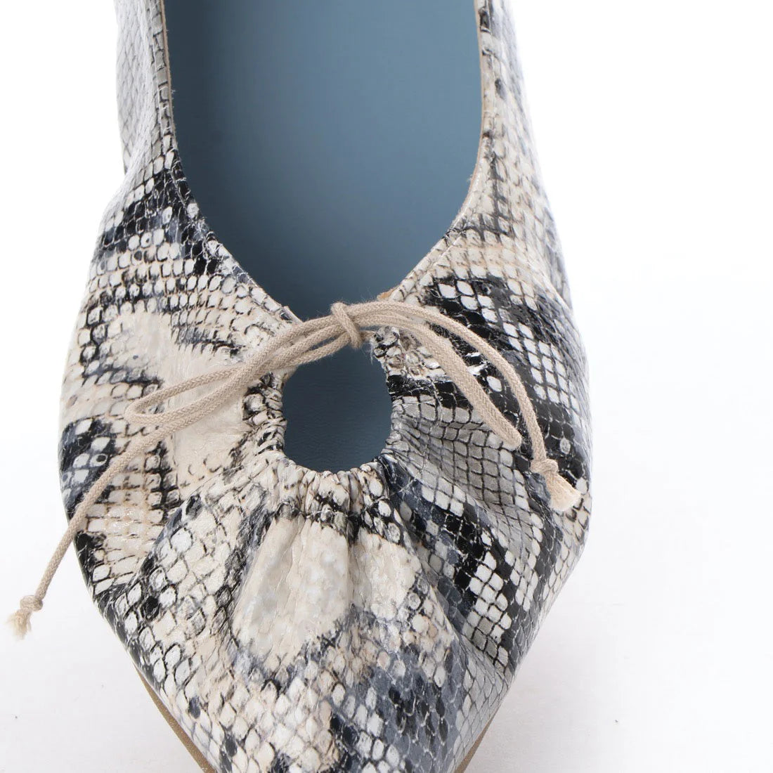日本製 Emma Francis 尖頭平底芭蕾舞鞋 (EFx06a P368)(Python pattern smooth)（パイソン柄 スムース）