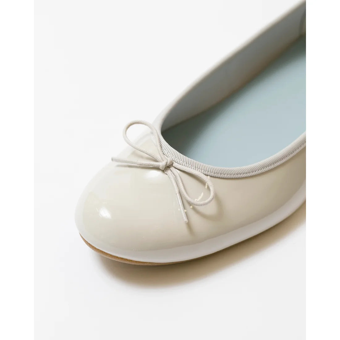 日本製 Emma Francis 圓頭平底芭蕾舞晴雨鞋 (02a-E 153) (Grey Enamel)（グレー エナメル）