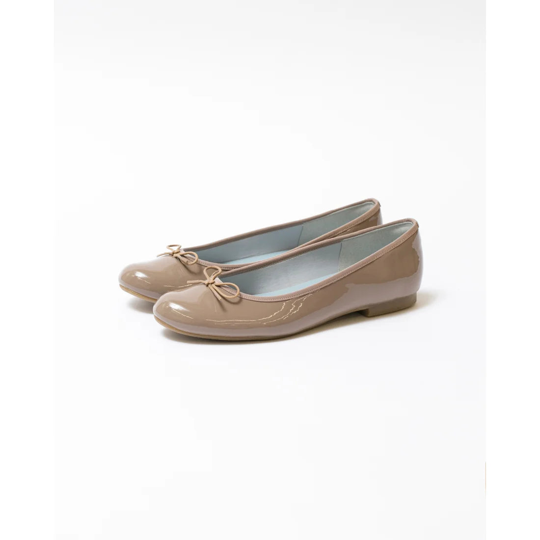 日本製 Emma Francis 圓頭平底芭蕾舞晴雨鞋 (02a-E 154)(L/Charcoal Grey Enamel)（チャコールグレー エナメル）