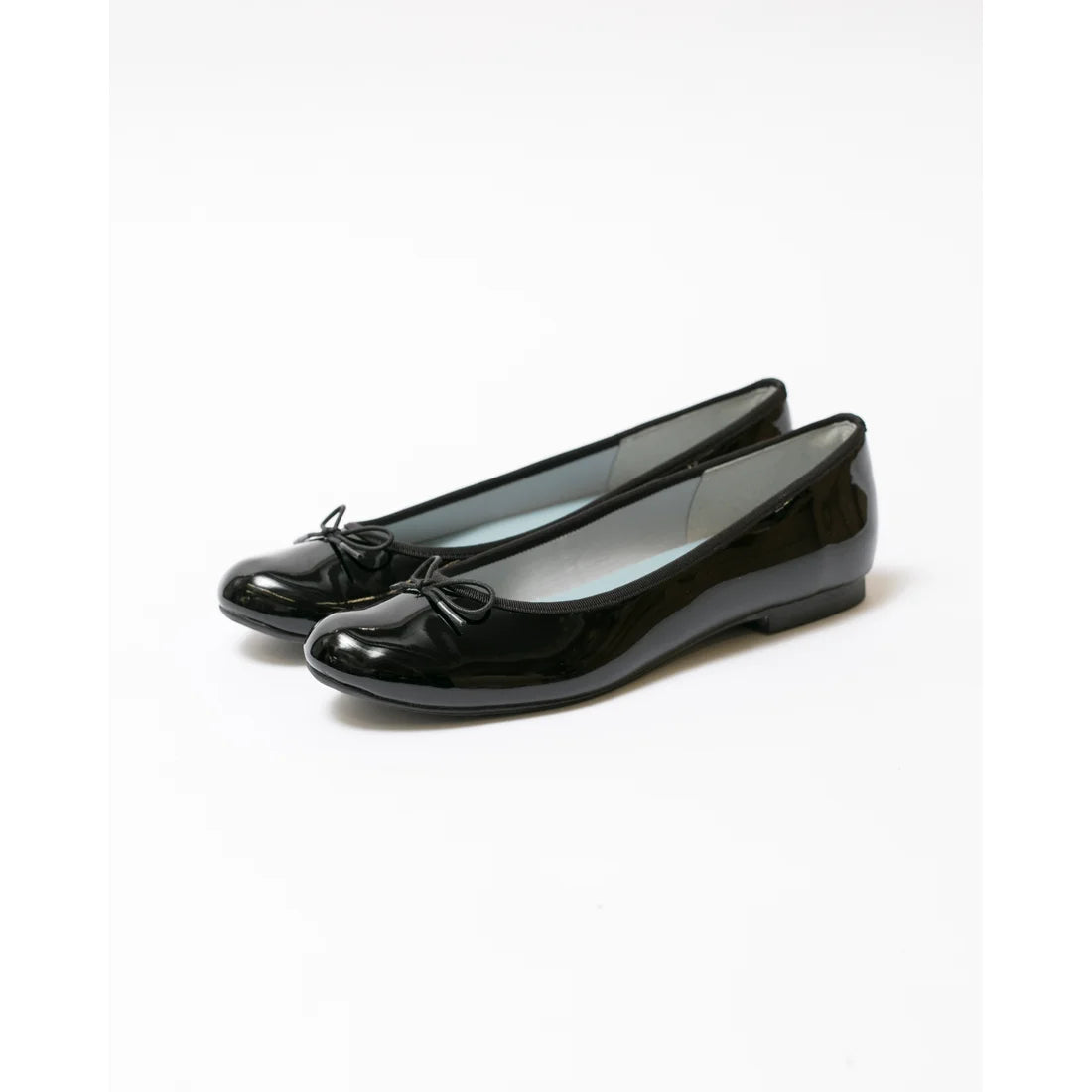 日本製 Emma Francis 圓頭平底芭蕾舞晴雨鞋 (02a-E 101) (Black Enamel)（ブラック エナメル）