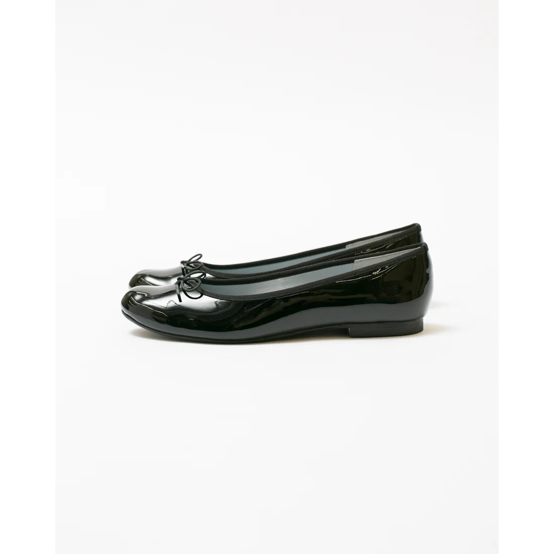 日本製 Emma Francis 圓頭平底芭蕾舞晴雨鞋 (02a-E 101) (Black Enamel)（ブラック エナメル）