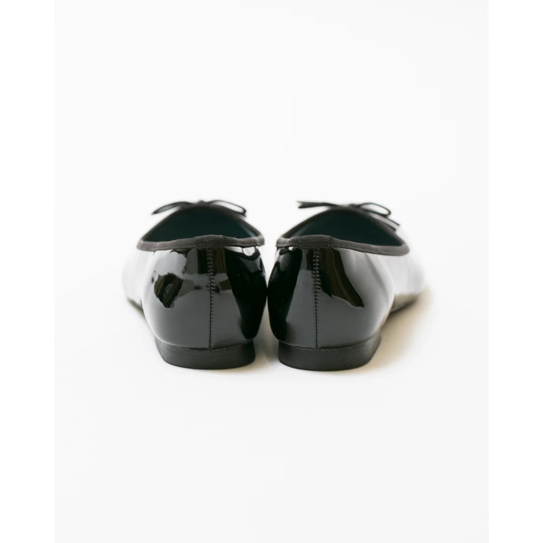日本製 Emma Francis 圓頭平底芭蕾舞晴雨鞋 (02a-E 101) (Black Enamel)（ブラック エナメル）