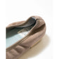 日本製【珍珠色調防水】Emma Francis圓頭平底芭蕾舞鞋(02b-L S155)(Charcoal grey leather suede)（チャコールグレー レザースエード）