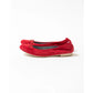 日本製【珍珠色調防水】Emma Francis圓頭平底芭蕾舞鞋(02b-L S135)(Red leather suede)（レッド レザースエード）