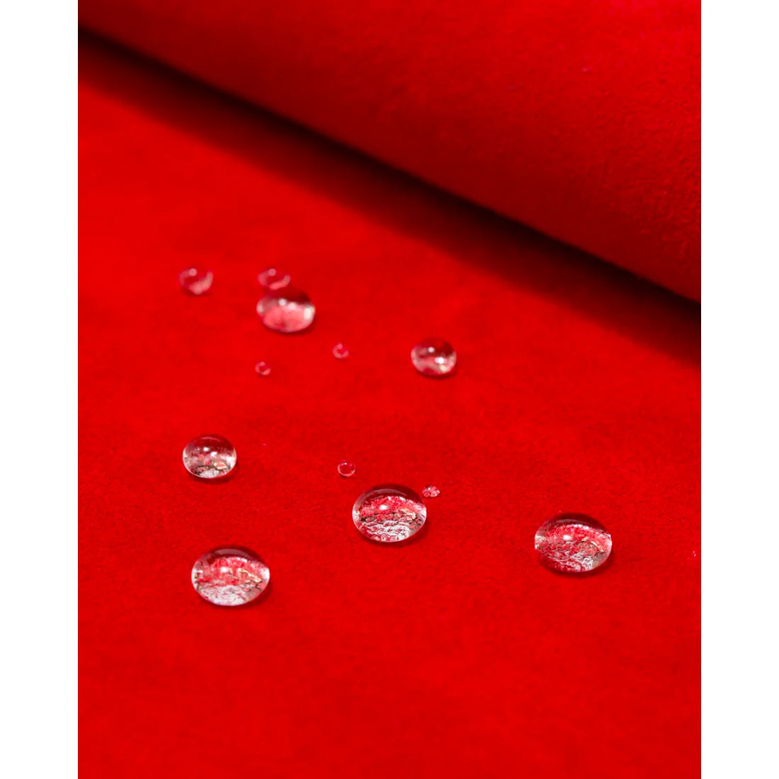 日本製【珍珠色調防水】Emma Francis圓頭平底芭蕾舞鞋(02b-L S135)(Red leather suede)（レッド レザースエード）
