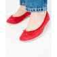 日本製【珍珠色調防水】Emma Francis圓頭平底芭蕾舞鞋(02b-L S135)(Red leather suede)（レッド レザースエード）