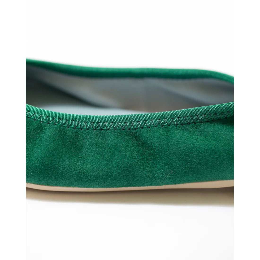 日本製【珍珠色調防水】Emma Francis圓頭平底芭蕾舞鞋(02b-L S111)(Green leather suede)（グリーン レザースエード）