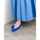 日本製【珍珠色調防水】Emma Francis圓頭平底芭蕾舞鞋(02b-L S120)(Blue leather suede)（ブルー レザースエード）