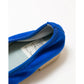 日本製【珍珠色調防水】Emma Francis圓頭平底芭蕾舞鞋(02b-L S120)(Blue leather suede)（ブルー レザースエード）