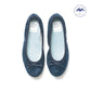 日本製【珍珠色調防水】Emma Francis圓頭平底芭蕾舞鞋(02b-L S117)(Navy leather suede)（ネイビー レザースエード）