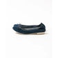日本製【珍珠色調防水】Emma Francis圓頭平底芭蕾舞鞋(02b-L S117)(Navy leather suede)（ネイビー レザースエード）