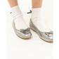 日本製【珍珠色調防水】Emma Francis圓頭平底芭蕾舞鞋(02b-L M162)(Silver leather suede)（シルバー レザースエード）