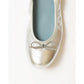 日本製【珍珠色調防水】Emma Francis圓頭平底芭蕾舞鞋(02b-L M162)(Silver leather suede)（シルバー レザースエード）