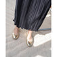 日本製【珍珠色調防水】Emma Francis圓頭平底芭蕾舞鞋(02b-L M164)(Gold leather suede)（ゴールド レザースエード）