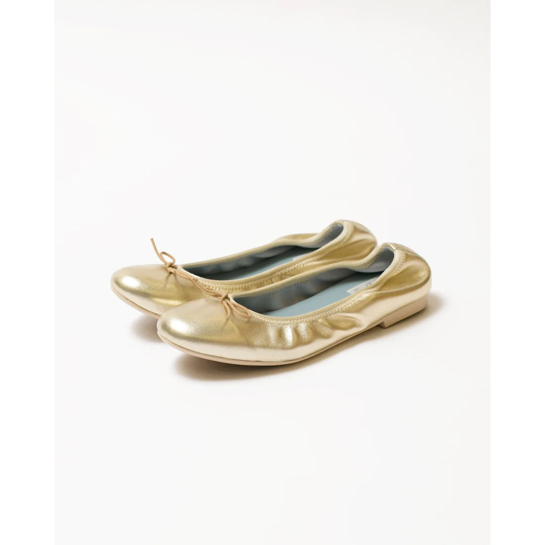 日本製【珍珠色調防水】Emma Francis圓頭平底芭蕾舞鞋(02b-L M164)(Gold leather suede)（ゴールド レザースエード）
