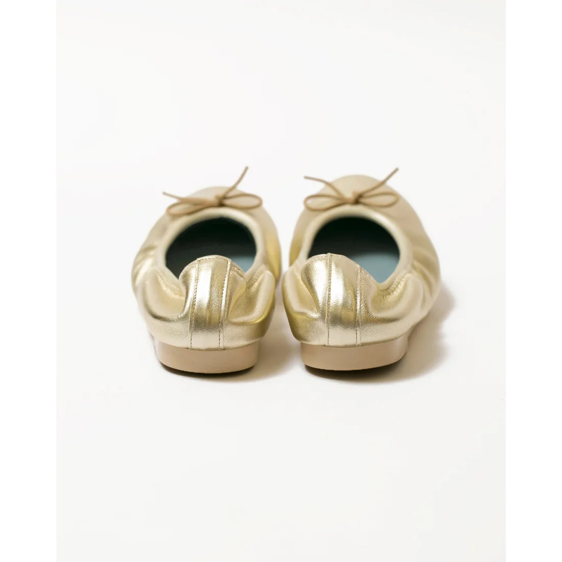 日本製【珍珠色調防水】Emma Francis圓頭平底芭蕾舞鞋(02b-L M164)(Gold leather suede)（ゴールド レザースエード）