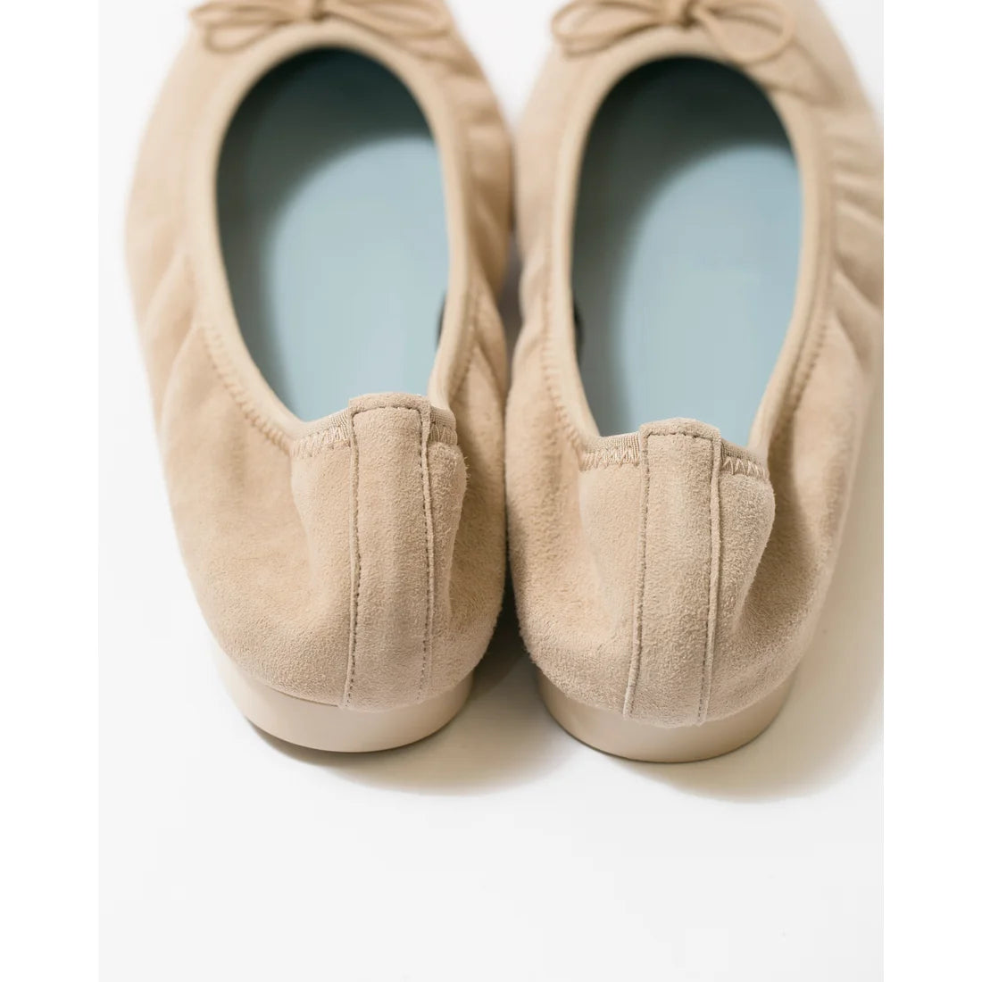 日本製【珍珠色調防水】Emma Francis尖頭平底芭蕾舞鞋 (01b-L S108) (Beige leather suede)（ベージュ レザースエード）
