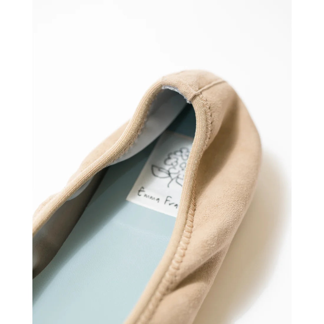 日本製【珍珠色調防水】Emma Francis尖頭平底芭蕾舞鞋 (01b-L S108) (Beige leather suede)（ベージュ レザースエード）