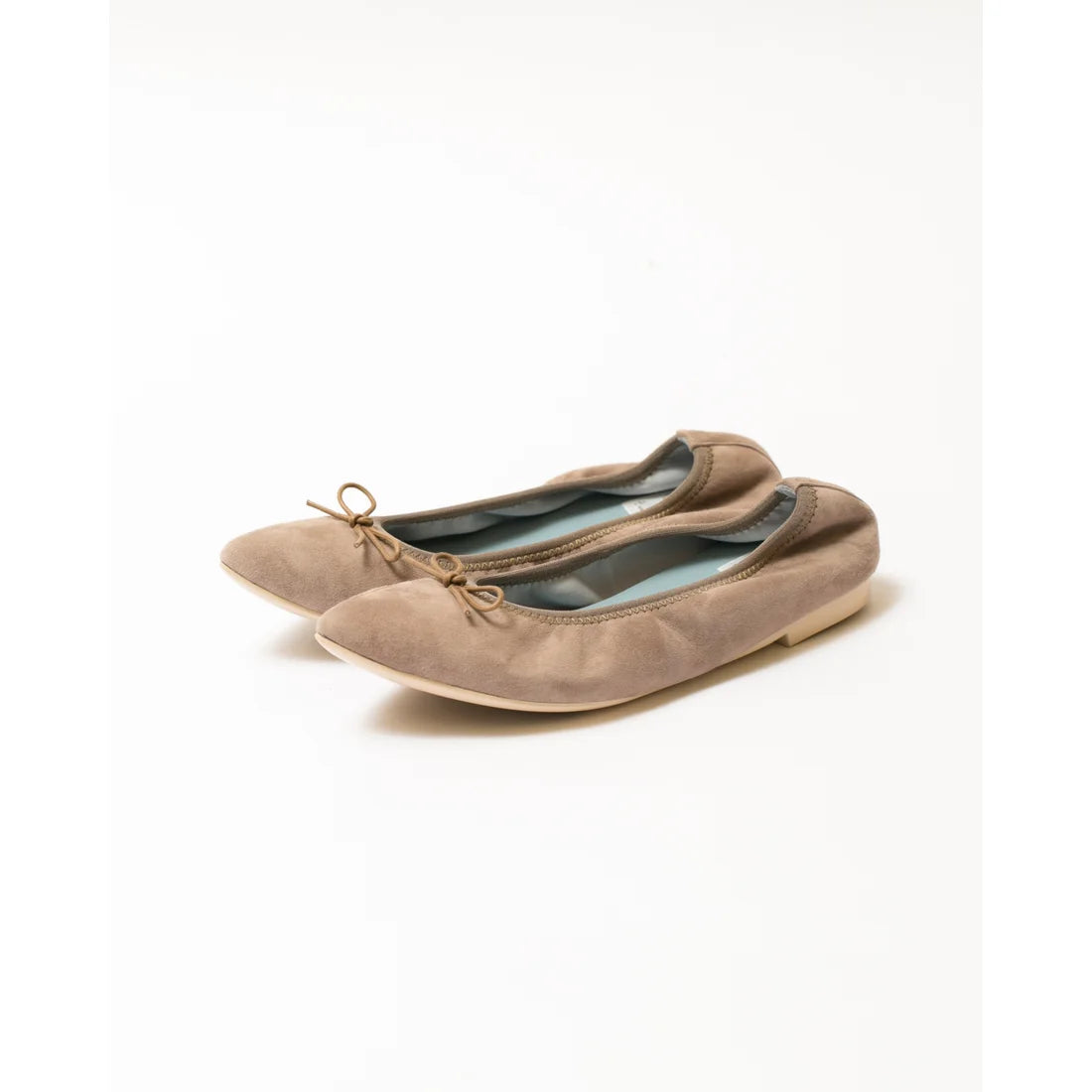 日本製【珍珠色調防水】Emma Francis尖頭平底芭蕾舞鞋(01b-L S155)(Charcoal grey leather suede)（チャコールグレー レザースエード）