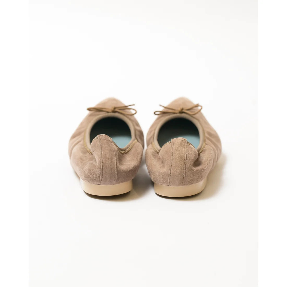 日本製【珍珠色調防水】Emma Francis尖頭平底芭蕾舞鞋(01b-L S155)(Charcoal grey leather suede)（チャコールグレー レザースエード）