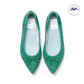日本製【珍珠色調防水】Emma Francis尖頭平底芭蕾舞鞋 (01b-L S111) (Green leather suede)（グリーン レザースエード）