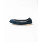 日本製【珍珠色調防水】Emma Francis尖頭平底芭蕾舞鞋(01b-L S117)(Navy leather suede)（ネイビー レザースエード）