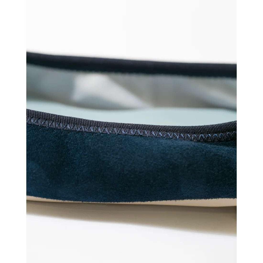 日本製【珍珠色調防水】Emma Francis尖頭平底芭蕾舞鞋(01b-L S117)(Navy leather suede)（ネイビー レザースエード）
